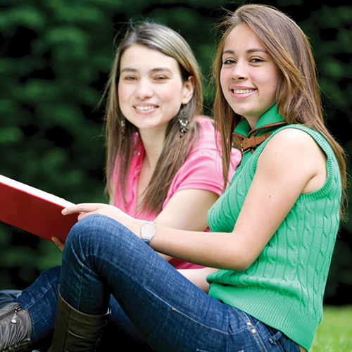 Teen Girls Smiling